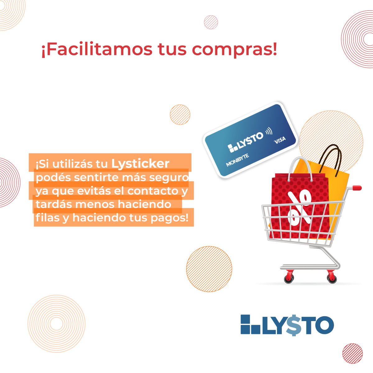 LystoCard's tweet photo. Con tu Lysticker podés pagar con tu celular, es más seguro ya que siempre lo andás a mano y es mucho más limpio que una billetera o efectivo.
Solicitá tu tarjeta aquí WhatsApp: +506 7014-3770. Para más información contactános al 800-00-Lysto o servicioalcliente@lystocard.com https://t.co/CNLGTZAuZG