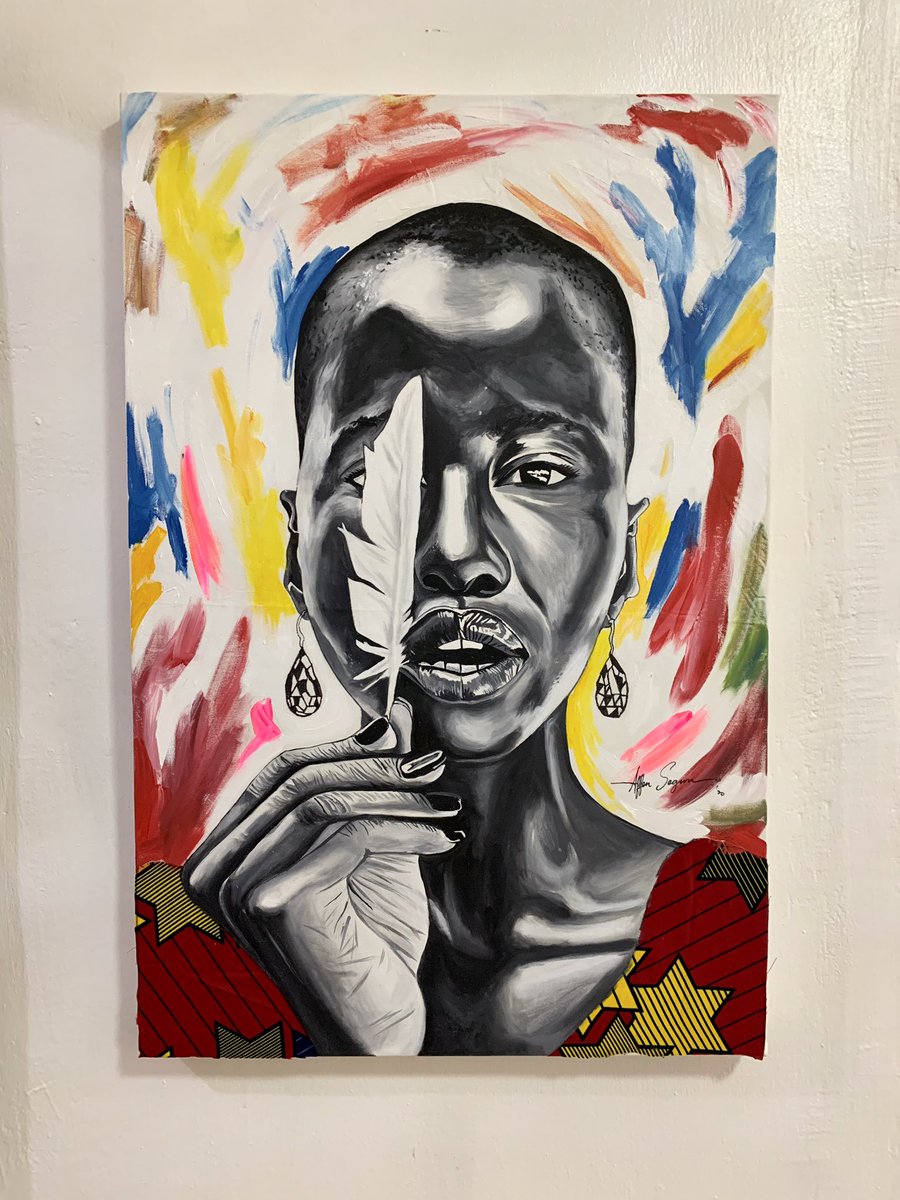 ojayartworksng's tweet photo. New painting 🎨
.
.
#featherart #refuge #artistoninstagram #blackexcellence #osengwa #blackempowerment #supportblackart #webuyblack #afropunk #contemporaryafricanart #okayafrica #mocada #blackwomen #artyfunky #blackart #artgallery #africanart #artofvisuals #blackartist https://t.co/FXCIXr74Ua
