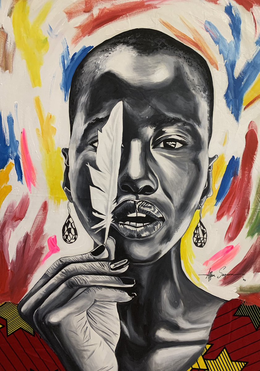 ojayartworksng's tweet photo. New painting 🎨
.
.
#featherart #refuge #artistoninstagram #blackexcellence #osengwa #blackempowerment #supportblackart #webuyblack #afropunk #contemporaryafricanart #okayafrica #mocada #blackwomen #artyfunky #blackart #artgallery #africanart #artofvisuals #blackartist https://t.co/FXCIXr74Ua