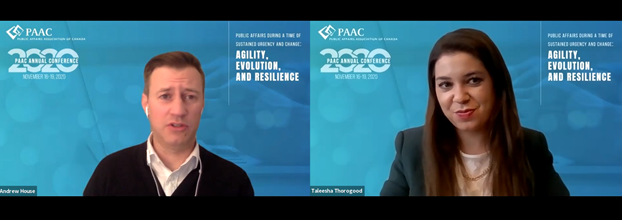 tcthorogood's tweet photo. Such a privilege to moderate this conversation today to kick-off the @PAAC84 Annual Conference with my friend and colleague @adixonhouse from @FaskenLaw!🙌#PAAC2020 #cdnpoli #onpoli #abpoli #ableg #bcpoli https://t.co/8qLK1akFQZ