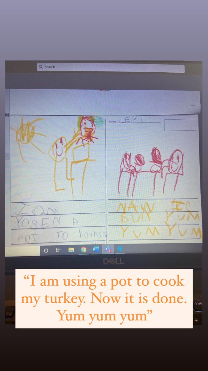 MissEllman's tweet image. How to cook a turkey, according to kindergarteners 😊 #emsproud #weareelks #kindergarten #turkeycooking #howto
