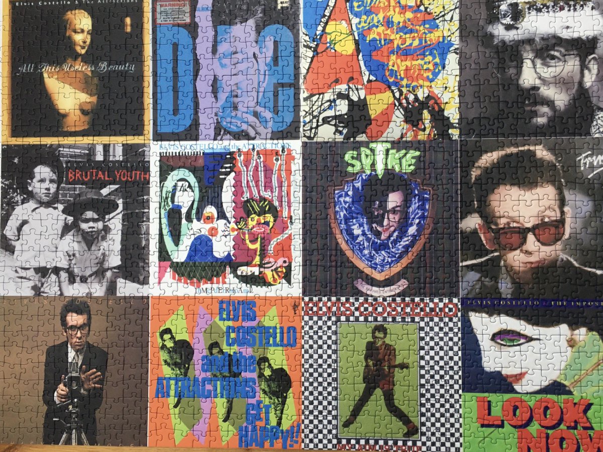 MarkBillingham's tweet photo. Elvis is complete! It is a thing of (useless) beauty. Have bloody loved doing this while listening to so many great albums. Now, I should probably take a break and crack on with the next book. Yes, I really should. Except... #GotAnotherCrackerLinedUp https://t.co/oQOlHzwhoo