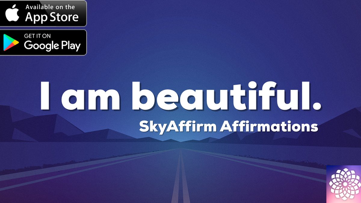 SkyAffirm's tweet photo. I am beautiful.

Download #SkyAffirm today! #visulizations #meditations #goals #affirmations

iOS: https://t.co/KmW55n1O9P
Android: https://t.co/FV1FJWEGQC https://t.co/eZnAEVas1M