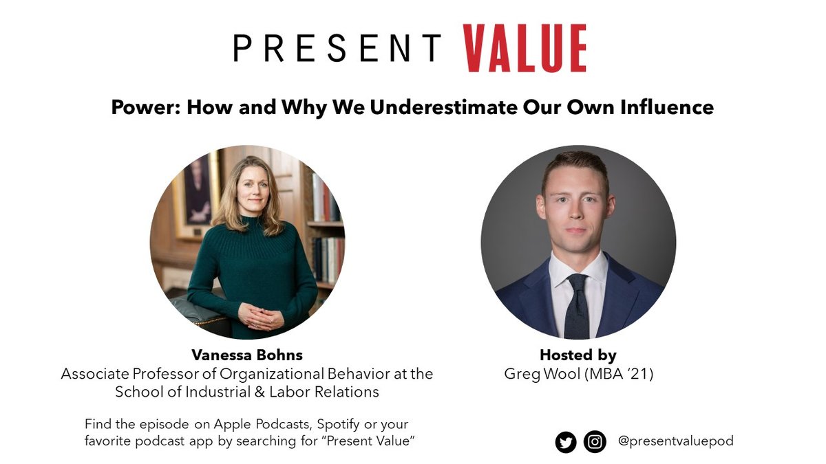 New episode! 

Tune in to hear <a href="/cornellilr/">Cornell ILR School</a> professor Vanessa Bohns and host Greg Wool discuss the psychology of compliance and consent, from management strategies to workplace romance to police stops. Click here to listen: bit.ly/36JtIl8