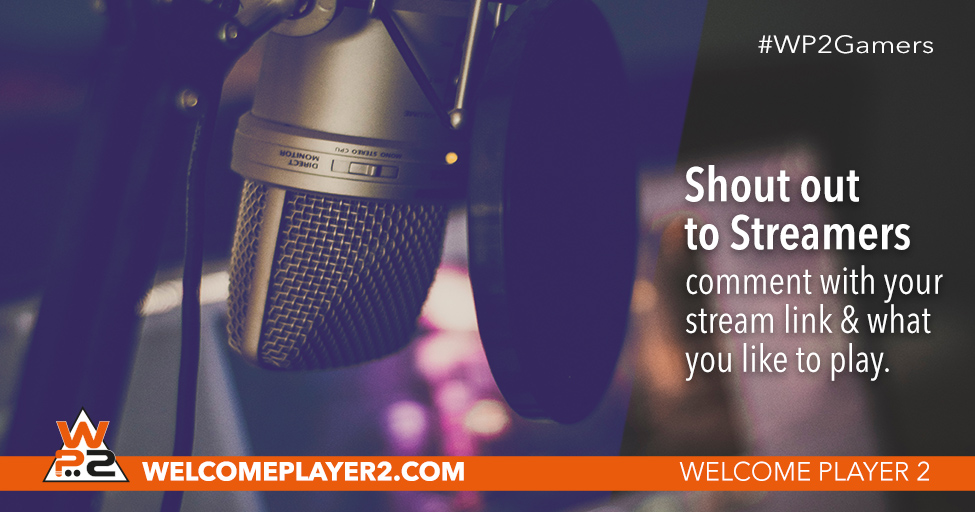welcomeplayer_2's tweet photo. Gaming Streamers make yourself known. Like/RT this post &amp; comment with Link to your YT/Twitch &amp; what type of content #streamers #WP2Gamers #smallstreamers #gamingcommunity #gamers  #gameunboxing #gameplay #gaming #boardgames #tabletopgames #consolegames #pcgames #twitch #youtube https://t.co/VnC7xyV8ts