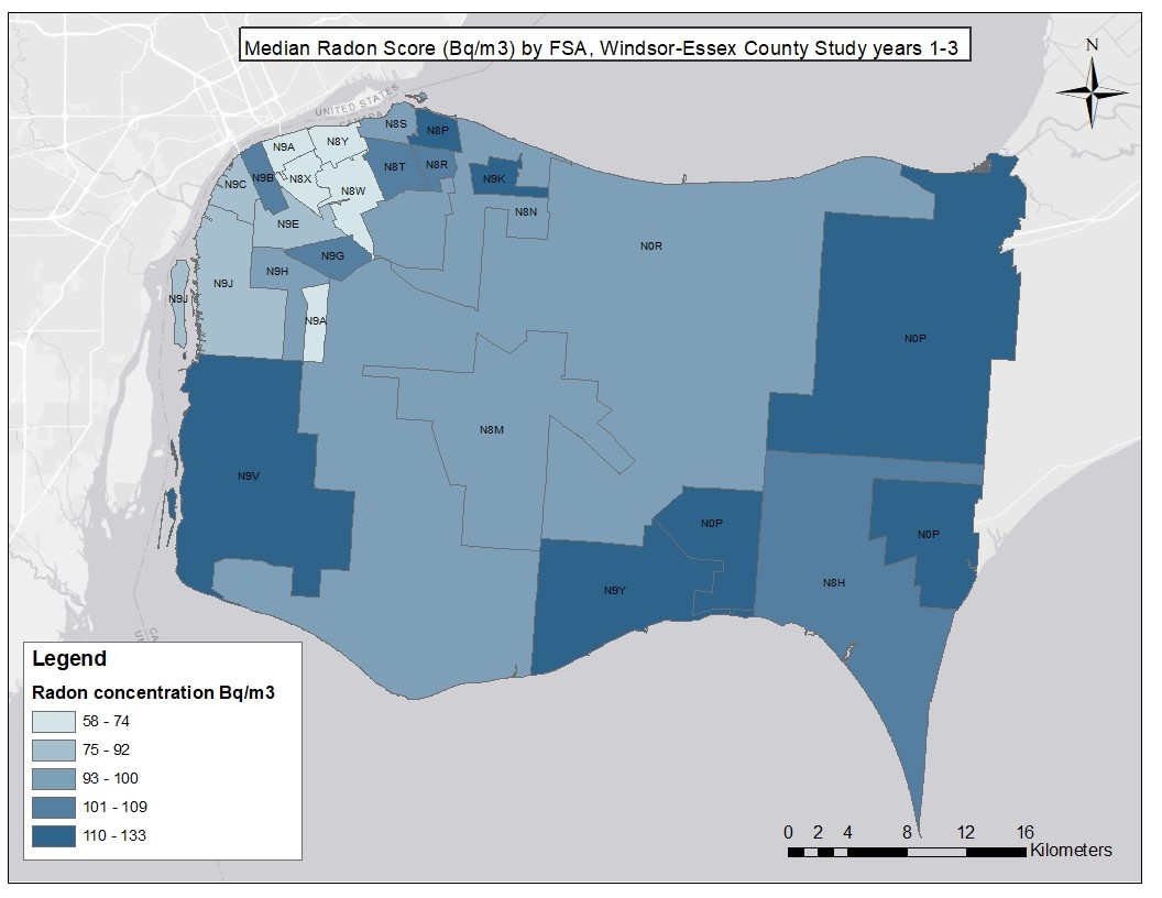 TheWECHU's tweet image. A 3-year #radon study in Windsor-Essex found that 11% of homes in our region had radon levels above the Canadian Guideline of 200 Bq/m3.  If you’ve never tested for radon levels in your home, this is a great time to #knowyourlevel.  
ow.ly/lfwt50C6tyV