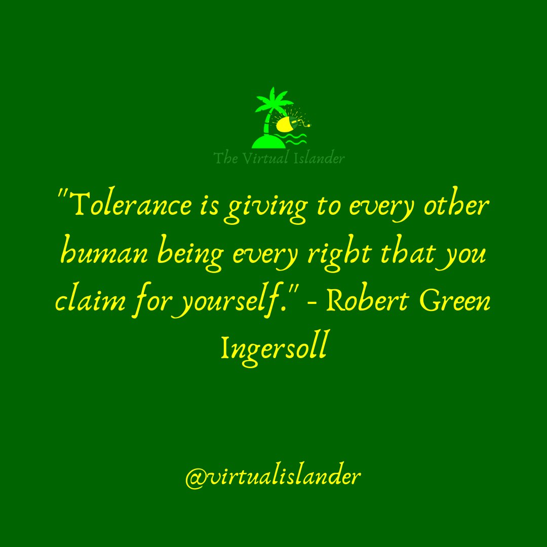 VirtualIslander's tweet image. It's International Day for Tolerance! I hope that everyone has been able to have a productive and healthy day today. #virtualislander #worldtoleranceday #internationaldayfortolerance #internationaldayoftolerance #tolerance