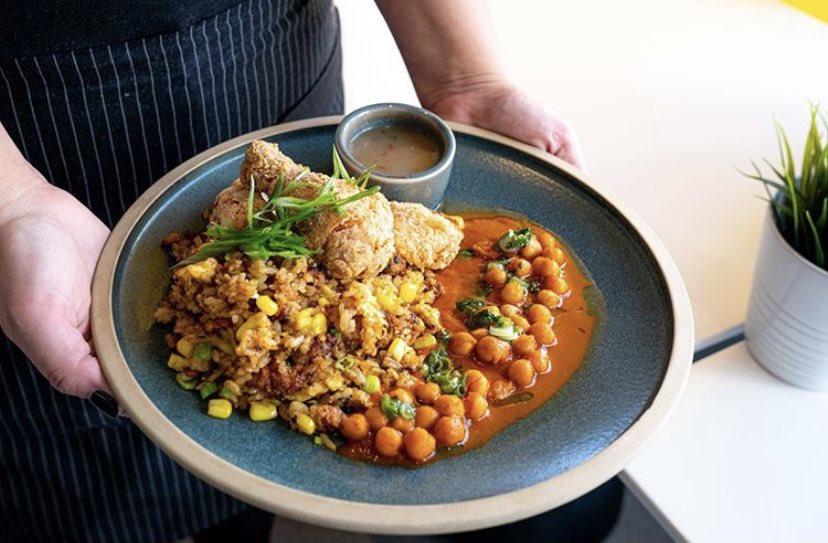 This week’s #ExpressLunch <a href="/YellowDoorYYC/">Yellow Door Bistro</a> features is Filipino Fried Chicken with Longanisa Braised Chickpeas &amp; Fried Rice. 3 courses for $22. yellowdoorbistro.ca/express-lunch/ #yyclunch #yyceats