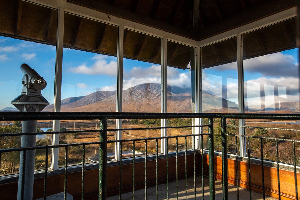 The view from the top of our viewing tower. One of the hidden gems in Maam Cross - many visitors don't realise you can climb to the top and get a 360 degree view of #Connemara!
Photo: Seán Ó'Mainnín
@Maam_Cross <a href="/JCWLGeopark/">JCWLGeopark</a> <a href="/ConnemaraIe/">Connemara.ie</a>
