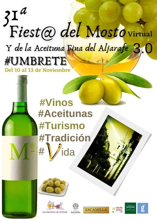 mostoumbrete's tweet photo. MÁS DE 15.000 PERSONAS SE UNIERON A TRAVÉS DE FACEBOOK A LAS I JORNADAS VIRTUALES DEL MOSTO Y LA ACEITUNA FINA DEL ALJARAFE, profesionales de la #gastronomía y el mundo del vino de diversos países han conocido las singularidades de los mostos y aceitunas del aljarafe sevillano 💯 https://t.co/HMA7bgNfsF