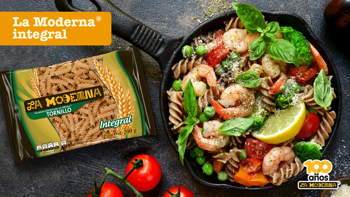LaModernaMx's tweet photo. ❤️ Si también vas a cocinar saludable este fin de semana
#PastaIntegral #Pasta #Receta #Fácil #Sabor #Tradición #Camarones #HechoEnMéxico #Saludable https://t.co/m6yrVaFTNL