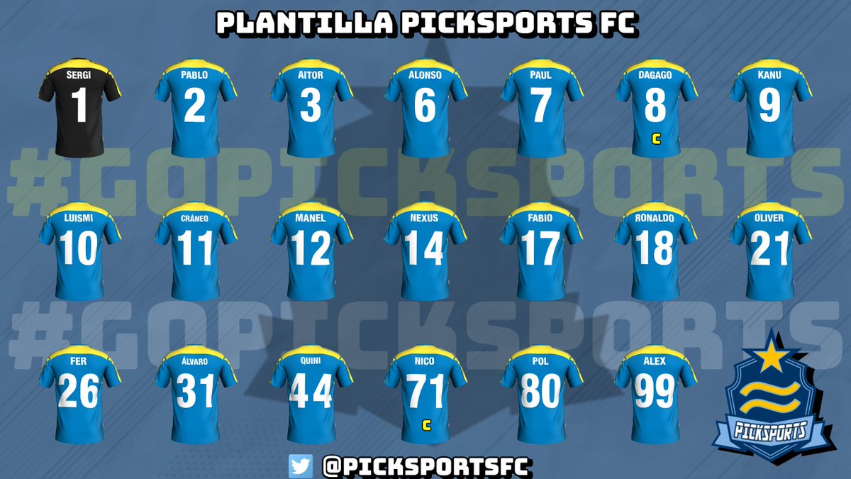 PRESENTACIÓN | Por fin, hacemos oficial la plantilla que representará durante esta temporada nuestros colores en 
<a href="/VFOspain/">VFO España</a>, <a href="/IONesports/">ION</a>, y <a href="/MatchappeSports/">Matchapp eSports</a>. 
Plena confianza en todos ellos para conseguir todo lo que nos propongamos.
¡Vamos allá! #GoPickSports