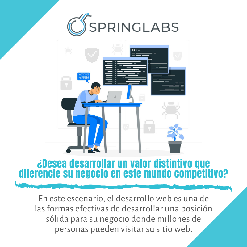 SpringLabsmx's tweet photo. Al contratar los servicios de Springlabs de #desarrolloweb que cuenta con un equipo de gran experiencia, puede mejorar la visibilidad de su sitio web y obtener resultados productivos para el negocio.

Contáctenos: 📲📞☎ +52 557 159 7824 https://t.co/XmhA3NFgPS