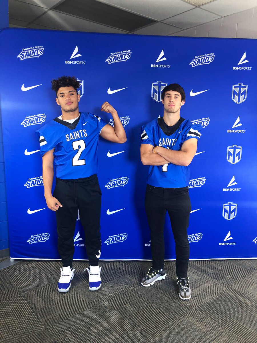 Jerickm7's tweet photo. After a great visit and conversation with @CoachNorwell I am excited to have received an offer from Thomas More University. @JesseMullins4 @_AHS_Football @STMCT_Football @CoachBZink https://t.co/MrUl6oyMJp