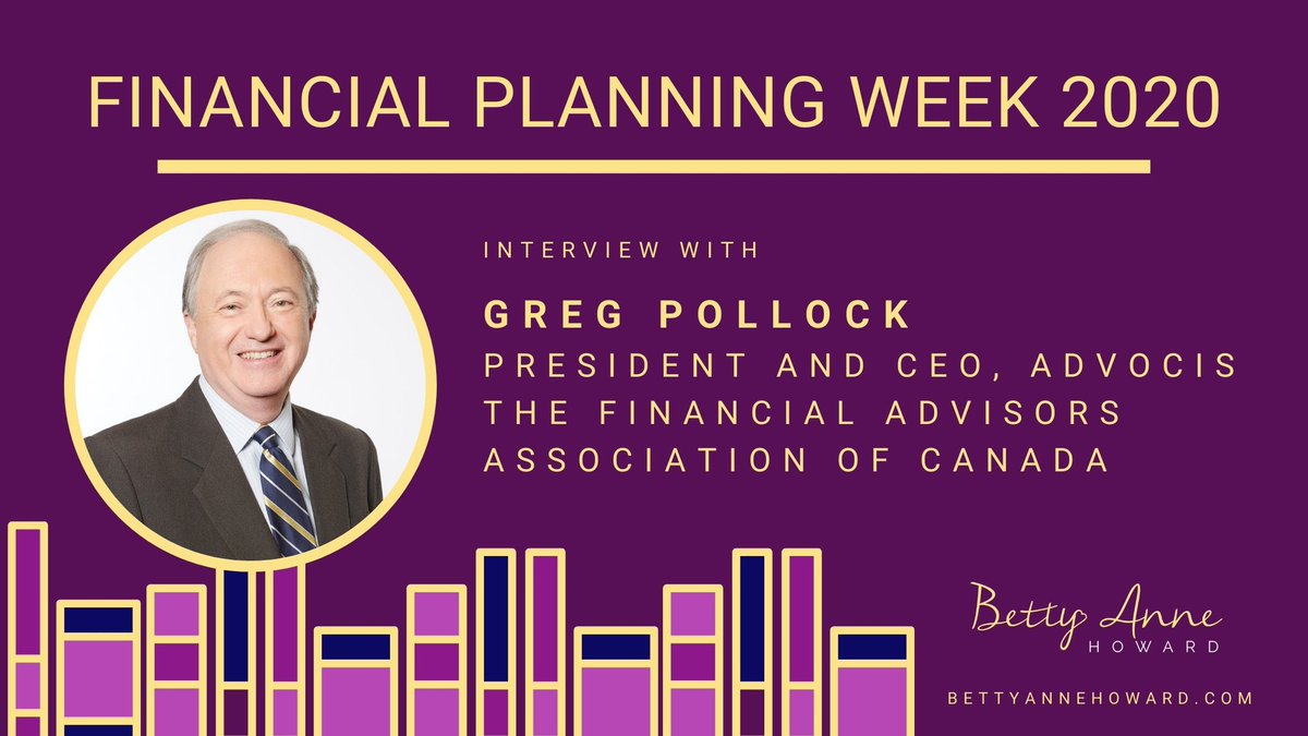 Perfect way to kick off #FinancialLiteracy week - video discussion with @Advocis CEO @GregPollock_  and advisor @BettyAnneCFP bettyannehoward.com/financial-plan…

#FLM2020 #FinancialLiteracyWeek