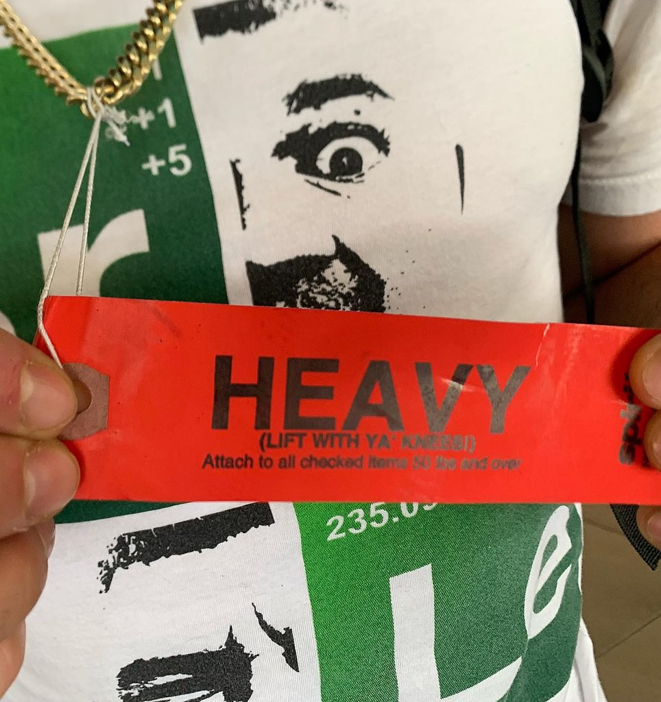 ShortyTorresMMA's tweet photo. Just landed in the Dominican Republic, but before I got on my flight. They tagged me instead of the bag 🤦🏻♂️😒 When in doubt, blame @lou_trition #HeavyLift #LiftWithKnees #SmallestHeavyWeightEver #BreakYourBack #BlameLou #DominicanRepublic #TeamShorty https://t.co/e9uP24pO2H