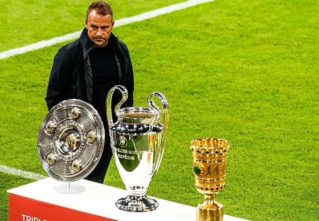 CrBayern's tweet photo. El partido del sábado ante el Werden Bremen será el juego 50 de Hansi Flick como técnico del Bayern. https://t.co/WiggBjwE7y