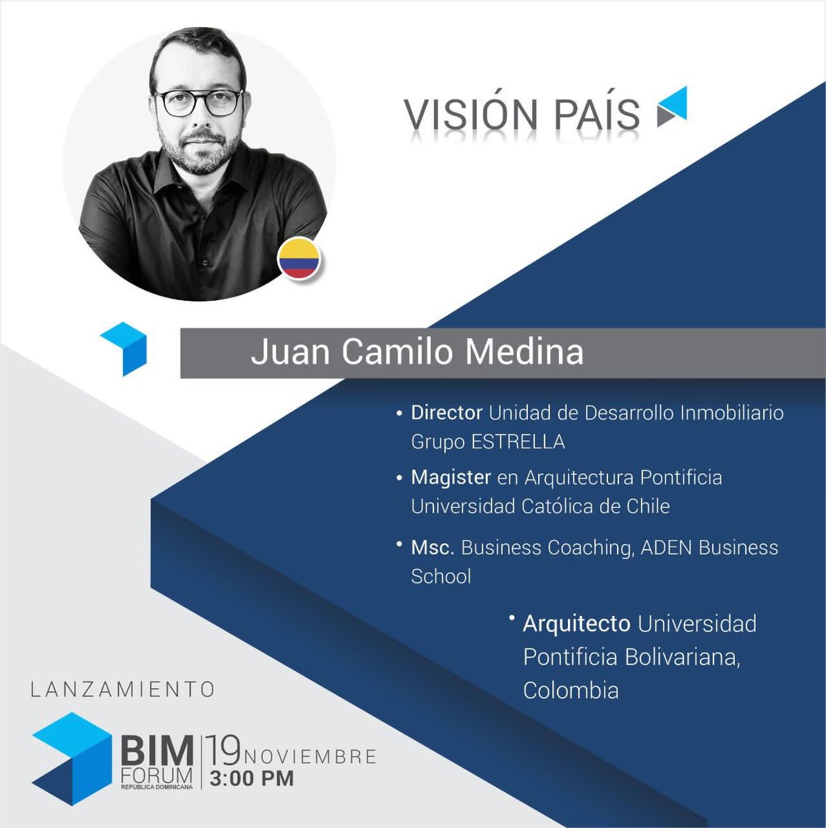 bimforumrd's tweet photo. Visión País!
En esta mesa tendremos la perspectiva de importantes empresas del país; hablaremos de la importancia del cambio tecnológico y cultural en la construcción!

#BIMForumRD https://t.co/bLdjfoNF3o