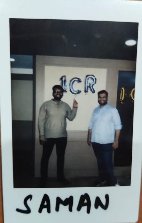 A BIG MILESTONE - The 1 Cr month. It was a big day for everyone and a day that helped me reminisce the amazing growth the company had achieved and I, with it.