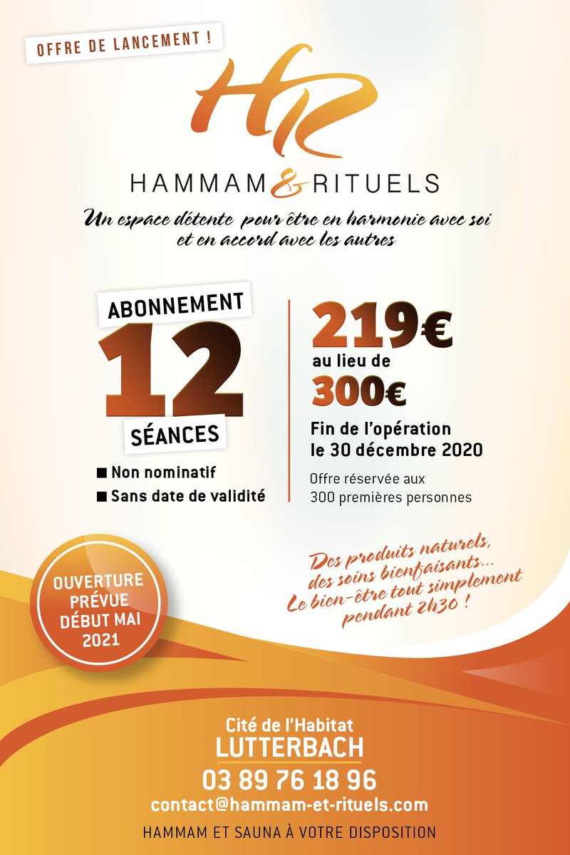 #confinés mais pas démoralisés ! Les projets continuent avec ouverture prochaine près de <a href="/mulhouse/">Ville de Mulhouse</a> d'un espace #bienetre <a href="/Cithab/">La Cité de l'Habitat</a> <a href="/lutterbach/">clarissa lutterbach</a> 
Le concept : cutt.ly/5g8PqPZ
#entreprendre  c'est vital ! #femmsentrepreneures #rezoe #spa #hammam #sauna #wellness #esthetique