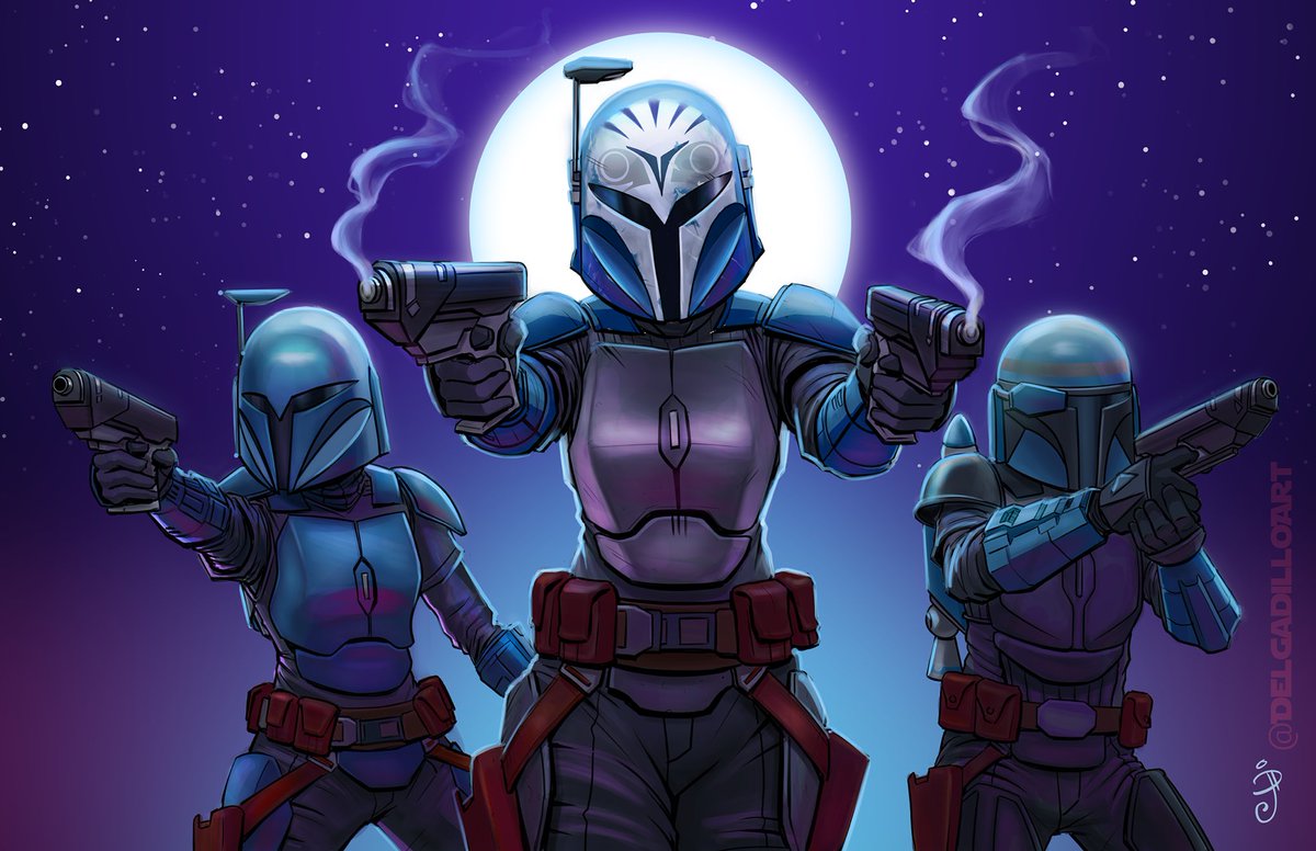 The Nite Owls   
#TheMandalorian 
#MandoMondays
#StarWarsFanArt