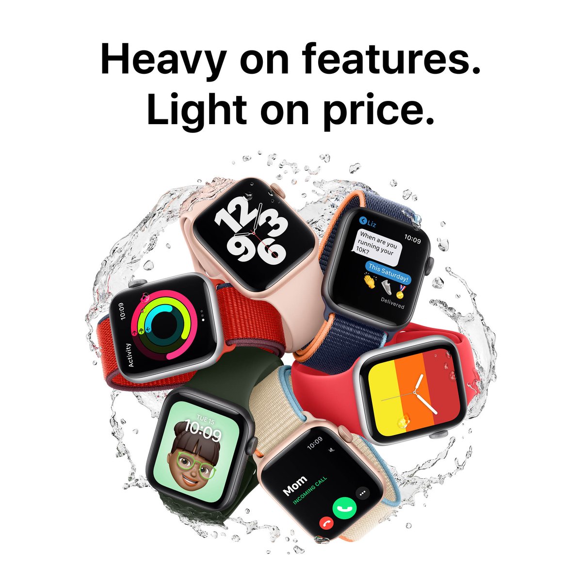 iconnectstores's tweet photo. Apple Watch SE combines the largest Apple Watch display and most essential features of Apple Watch. All for just €294. Available now for purchase in store or online. https://t.co/9Enl4eOx6U