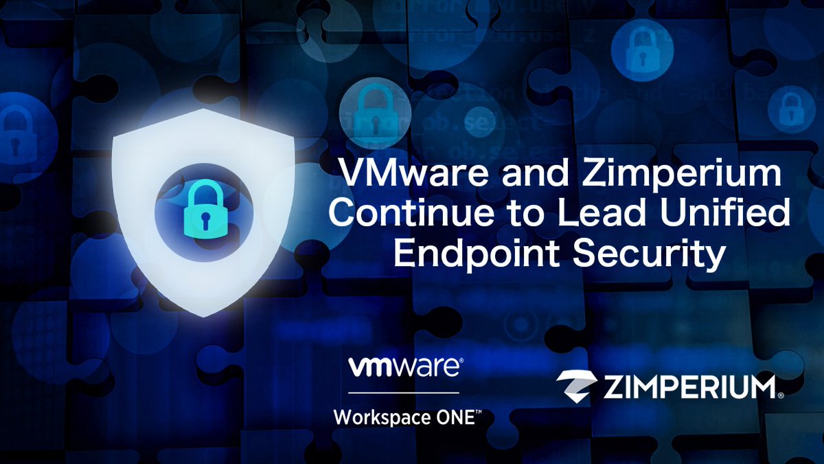Zimperium's tweet photo. With years of successfully protecting enterprises around the world together, VMware and Zimperium help organizations protect both traditional and mobile endpoints. https://t.co/bHuCvTFhG6 @WorkspaceONE #unifiedendpointsecurity #zerotrust #cybersecurity #mobilethreatdefense https://t.co/G6Qylm2xi0