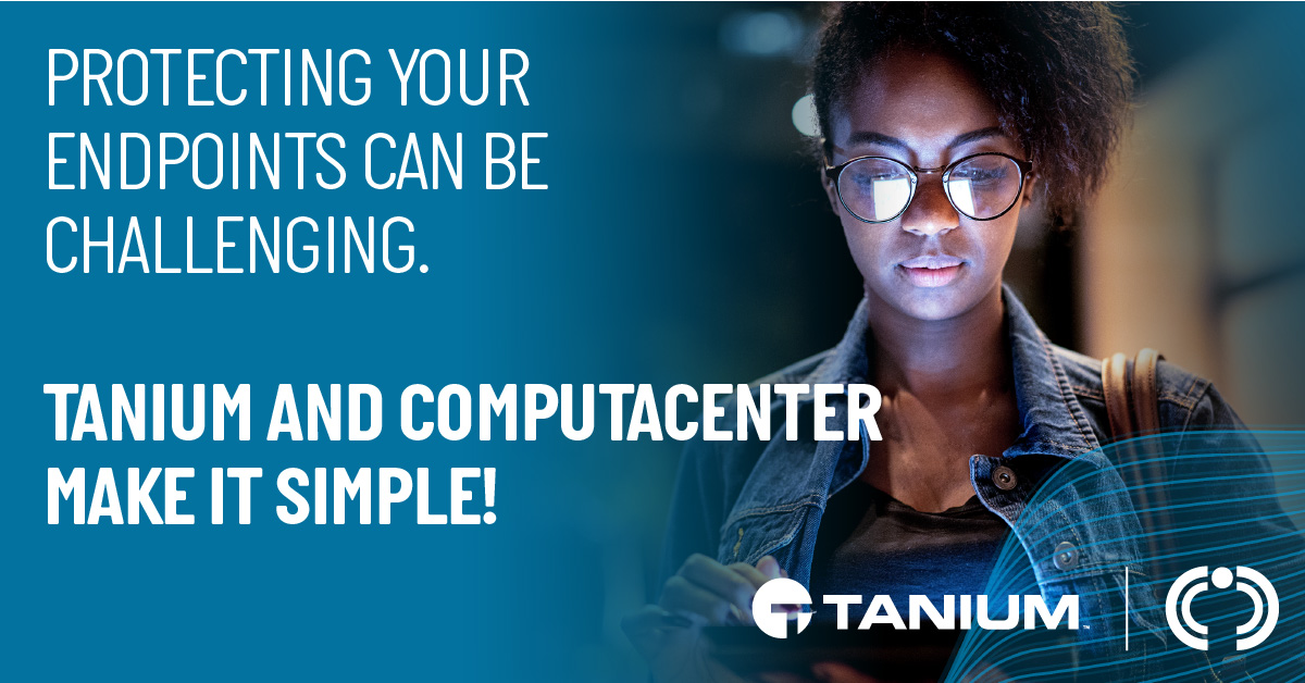 Computacenter's tweet image. What makes the @Tanium and Computacenter Unified Endpoint Security story so compelling?

It’s that we can not only deliver brilliant technology solutions, but also take away the complexities of managing them.

Find out more: bit.ly/2JxQyUX 

#EndpointSecurityManagement