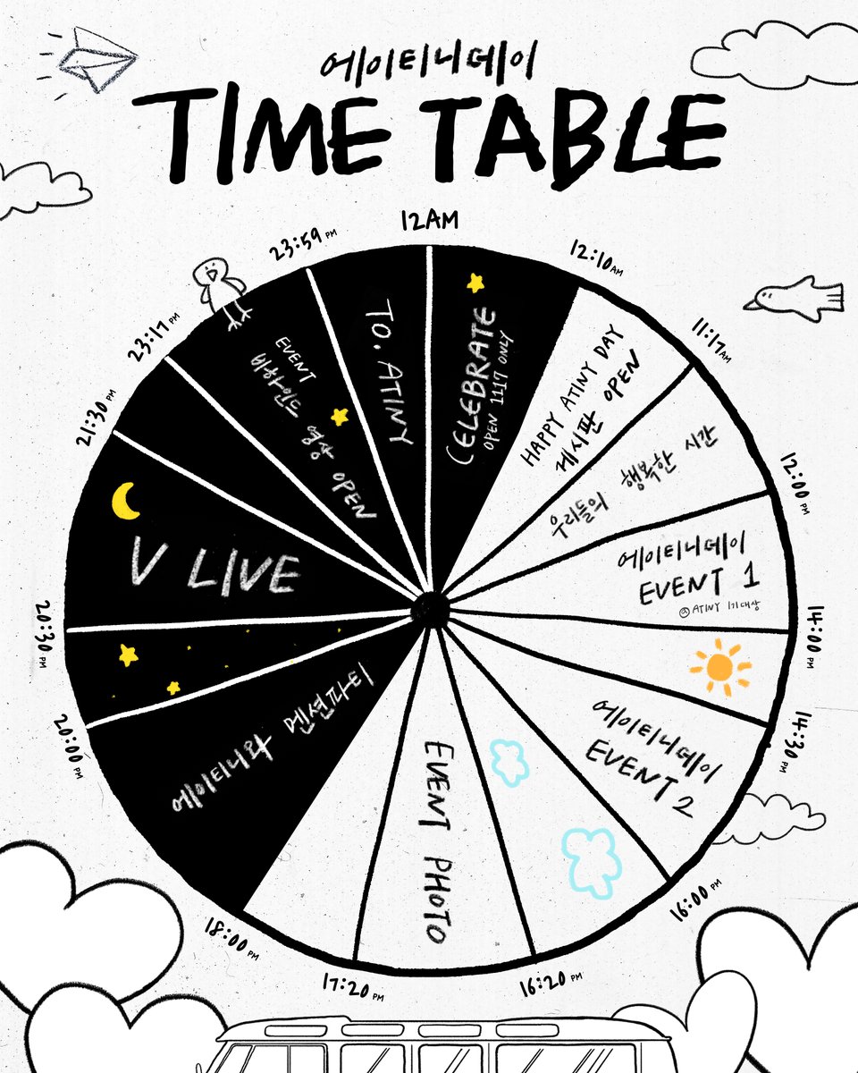 ATEEZofficial's tweet photo. [📷] ATINYDAY Time table
⠀
Coming soon
⠀
#ATINYDAY #ATINY #에이티니 #ATEEZ #에이티즈 https://t.co/DzkaFyikwA