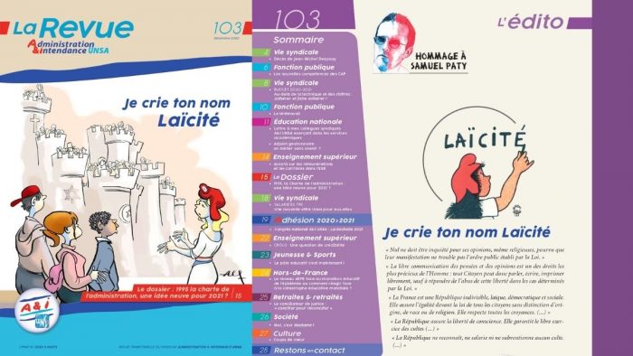 aeti_unsa's tweet photo. La Revue 103 va bientôt partir vers les boîtes des adhérents. En attendant, découvrez l'éditorial de Jean-Marc Boeuf, secrétaire général d'A&amp;I UNSA et quelques extraits de la Revue.
https://t.co/z0dsTKhabQ https://t.co/fIMzVqVxrV