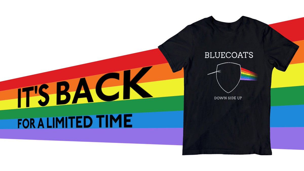 Bluecoats's tweet photo. This is your last chance to pre-order a commemorative edition of our popular #Bloo16 Down Side Up t-shirt! Hurry, pre-order ends in two hours at 12:00pm ET! 🚨
⏩ https://t.co/Y6ijVTupar https://t.co/5aZSEybASK