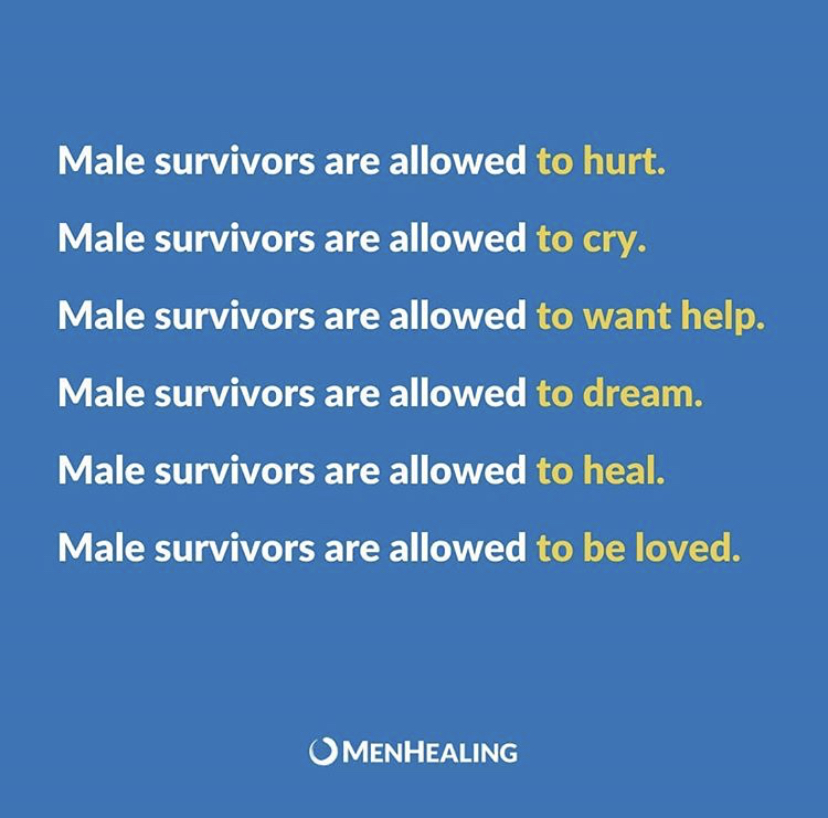 DebraWarnerPsyD's tweet photo. Love this post from MenHealing: Weekends of Recovery ππππ Male survivors are allowed to express and be themselves
#qurantinelife #DrDebra #ListenAndLove #mentalhealthsupport
#traumaexpert #menmattertoo #mentalhealthsupporter #mentraumasurvivors #mentalhealthmatter https://t.co/u03cQd5FvQ