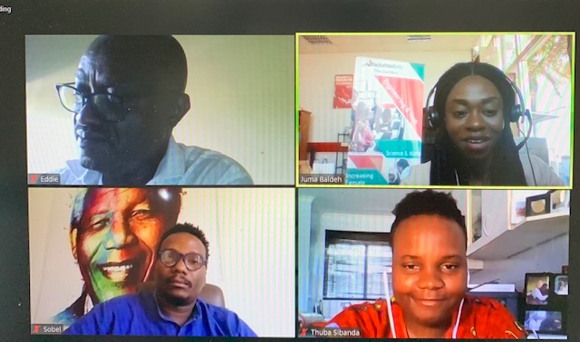 womenstrongintl's tweet photo. We're listening to Juma Baldeh of @HackathonGirls share her dream for the girls of #Gambia to all have safe online access and technology skills. @WAGSAfrica #womenandgirlsafrica https://t.co/L4MIzcnjGj