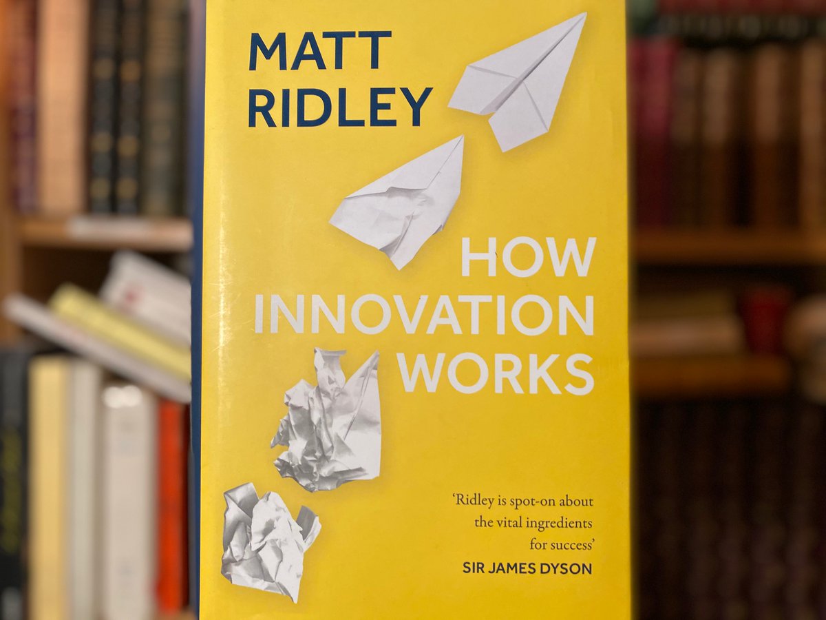 I cannot believe I have just read such a fascinating book...Here are my 99 favorite quotes from How Innovation Works, by  @mattwridleyTHREAD