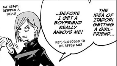 I hope I explained my point good enough for y'all to understand. I actually like taking into deep topics about JJK but this is a light one tbh. We all have to admit, Yuji is precious and one of the best MCs ever created!!BONUS: Nobara probably has a crush on Yuji but who knows