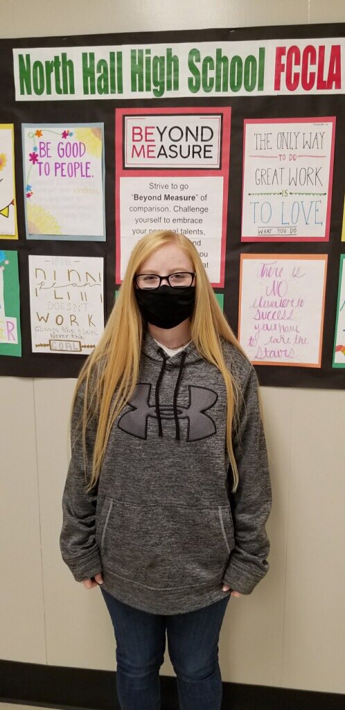 NorthHallCTAE's tweet photo. @NorthHallHigh student, Bailey Barrett, earned the @GAFCCLA Statesman Award at this weekend’s Fall Leadership Conference. Congratulations Bailey!@Hall_Schools https://t.co/LcIlTOASum