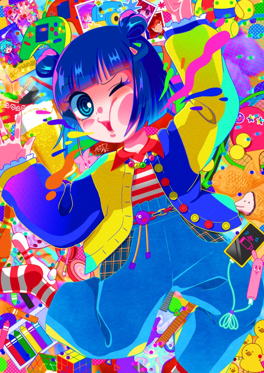 最近の創作絵まとめ 女の子 オリジナル 創作 少年 カラフル イラス かじふさ ぬる娘 のイラスト