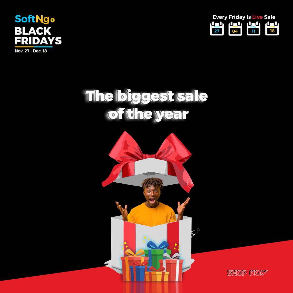 officialsoftng's tweet photo. Take advantage of our first ever Black Friday sales #BlackFriday #softNg ##sales https://t.co/MdySDXrHfo
