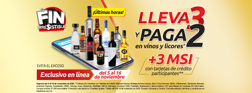 walmart_express's tweet photo. Queda muy poco para que termine el #FinIrresistibleSuperama, pero todavía puedes comprar tus botellas favoritas a un precio especial, ¡no lo pienses más! https://t.co/FVBWMN2ecz https://t.co/dgGNrbBhwX