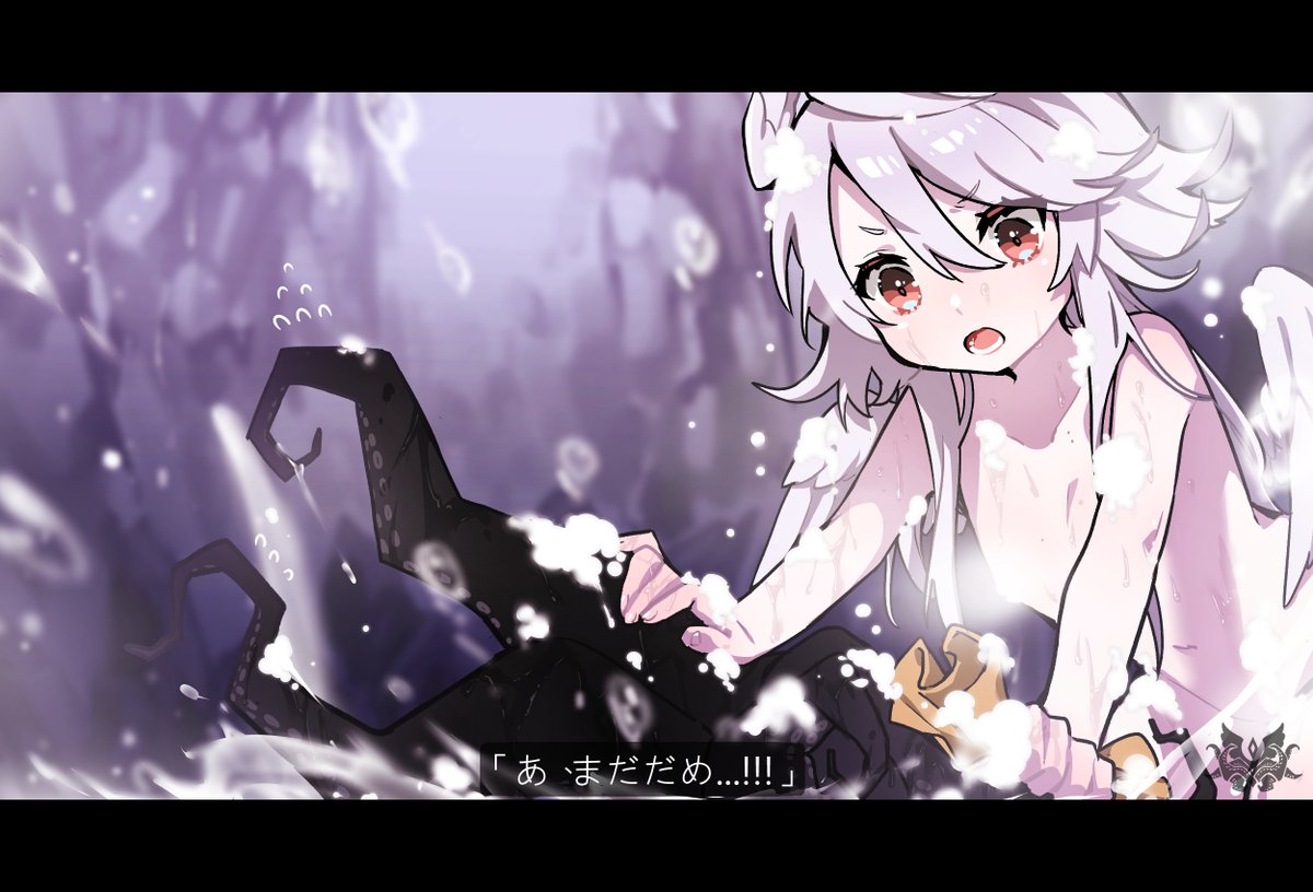 #皆さん線画と塗った後を見せてください
? 