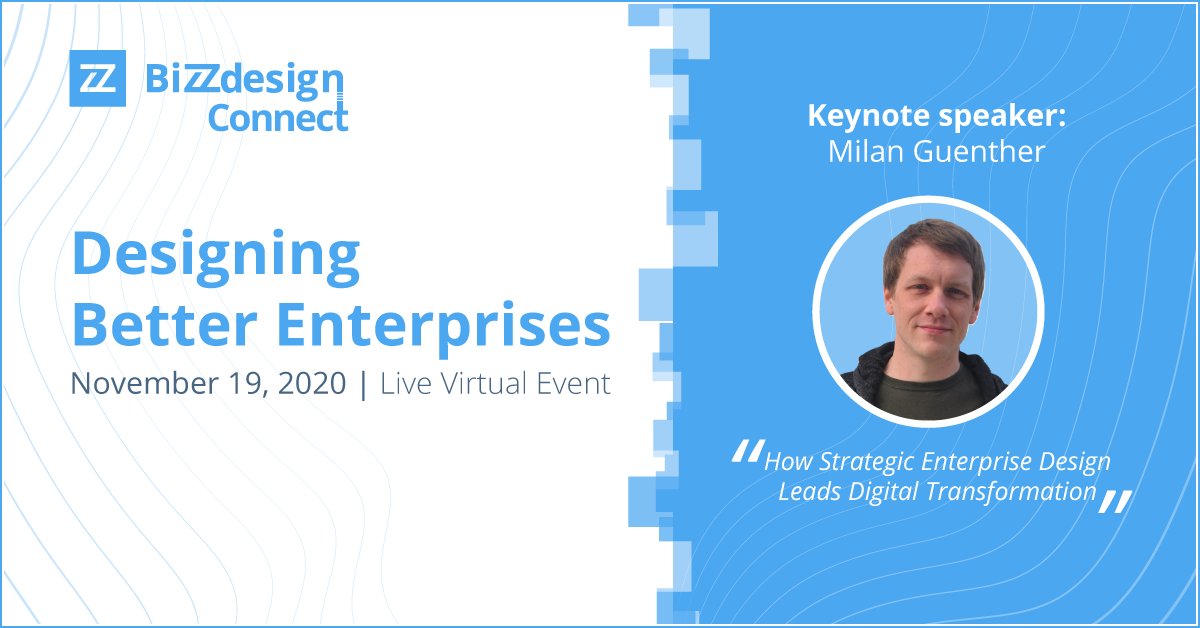 Milan is going to give the opening keynote at @BiZZdesign Connect this Thursday. Register now for free! bizzdesign.com/designing-bett…