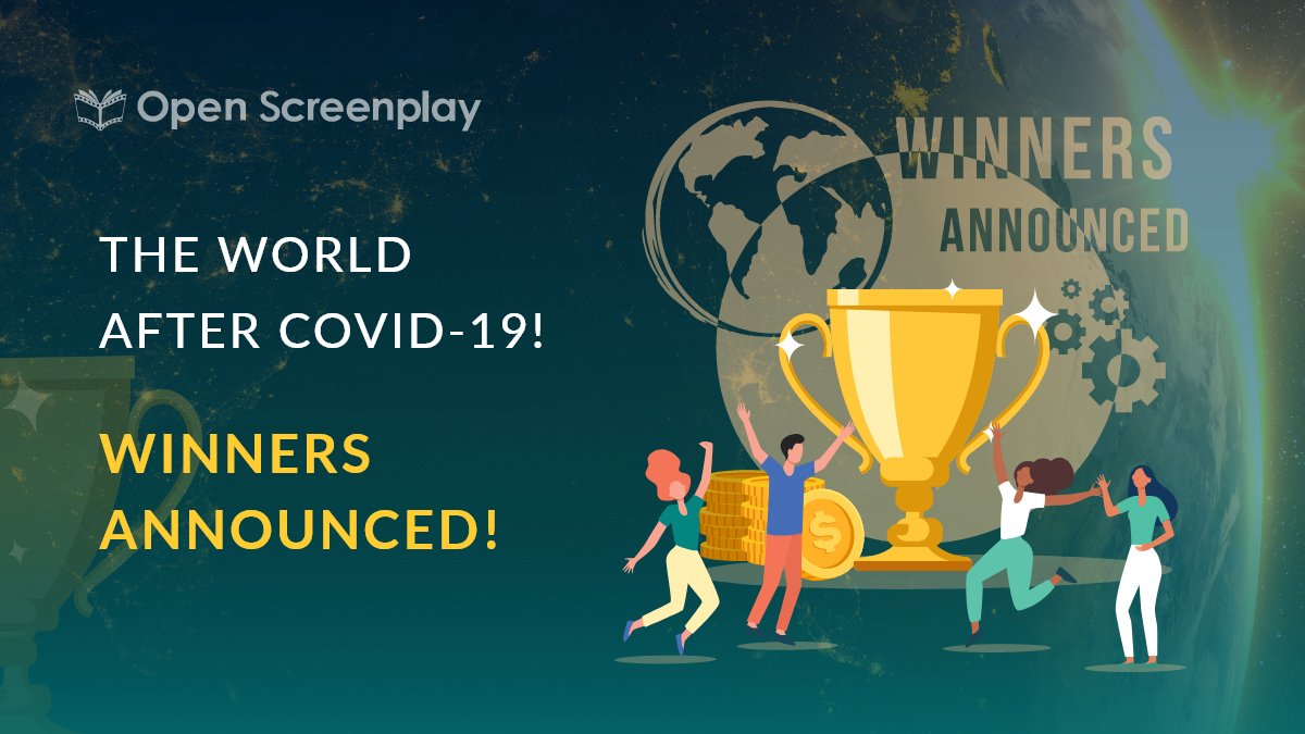 OpenScreenplay's tweet image. Contest winners announced! See list of winners and their incredible screenplays bit.ly/3ntZo50

#WriteABetterWorld
#openscreenplay #screenwriting #shortfilm #screenplay #contest #writers #screenwriters #writingcommunity #writing #production #author #filmisalive