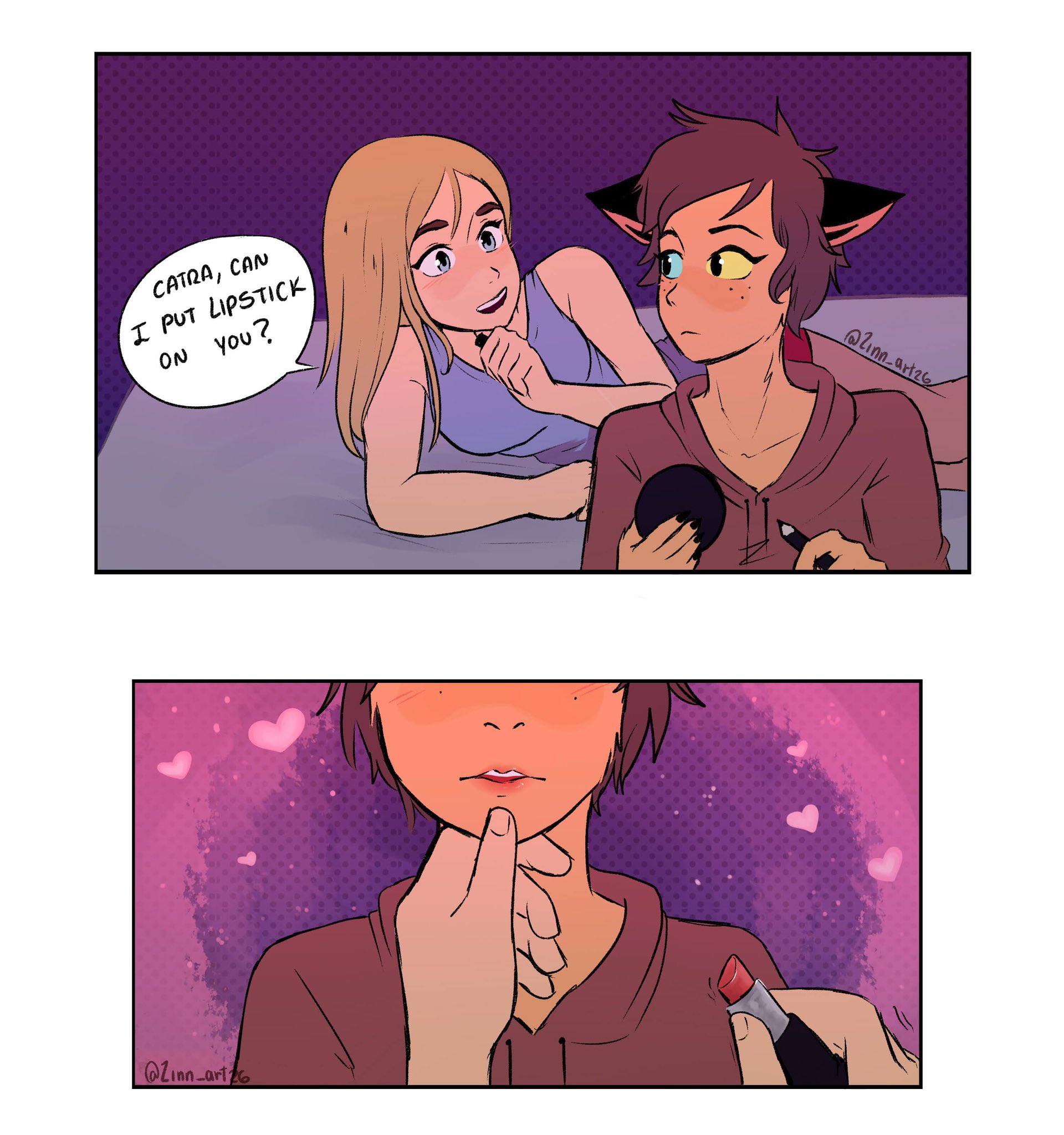 Linn_art26 on Twitter "Lipstick ️🥰 catradora spopshera https//t.co