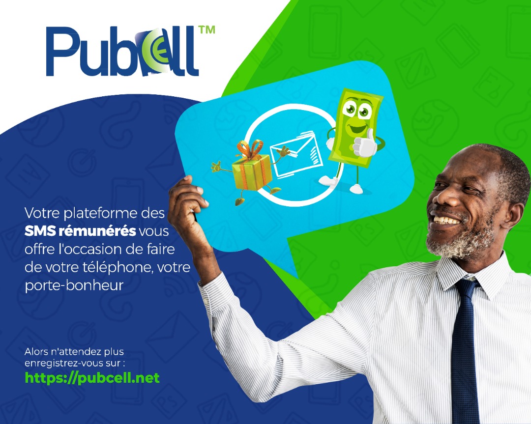 SmartSrdc's tweet photo. #Pubcell, une plateforme des SMS rémunérés qui vous donne accès à plusieurs bénéfices via votre téléphone.
Plus vous recevez des SMS, plus vous accumulez des gains.
Rendez vous sur https://t.co/KT5Xtig3sA
https://t.co/c0ujjlxoh2 https://t.co/5i4gKrYgsH