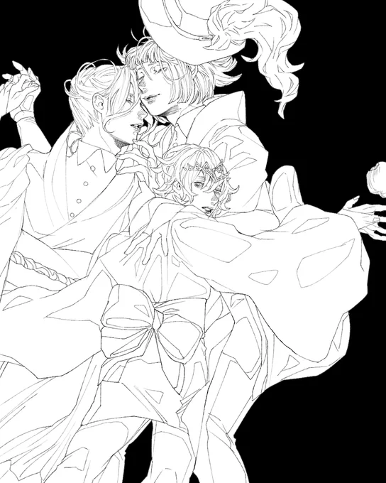 #皆さん線画と塗った後を見せてください

ぽむぽむ 