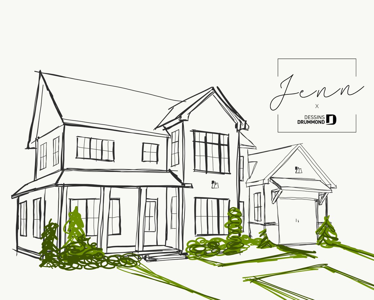 Dessiner des plans de Farmhouse, j'adore!!! Faites-moi signe pour la vôtre... instagram.com/_jennlarocque/