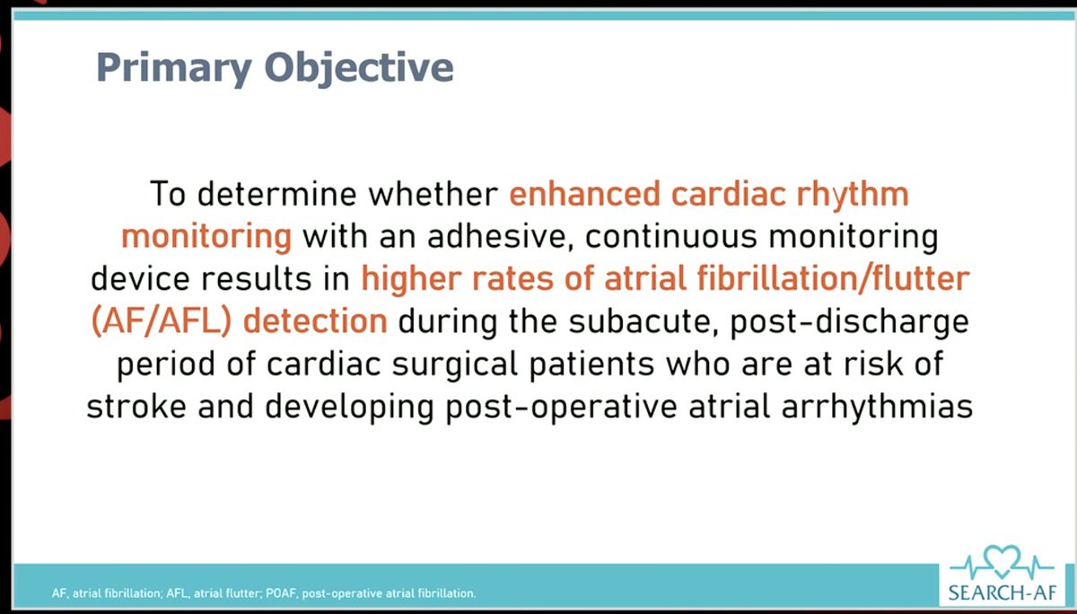 DrMarthaGulati's tweet photo. #SEARCHAF #AHA20 #LBCT
🔺336 patients randomized
🔺30 continuing monitoring(2 devices)
🚫Excluded prior Afib or need for anticoagulant https://t.co/8MWDvi5VBA