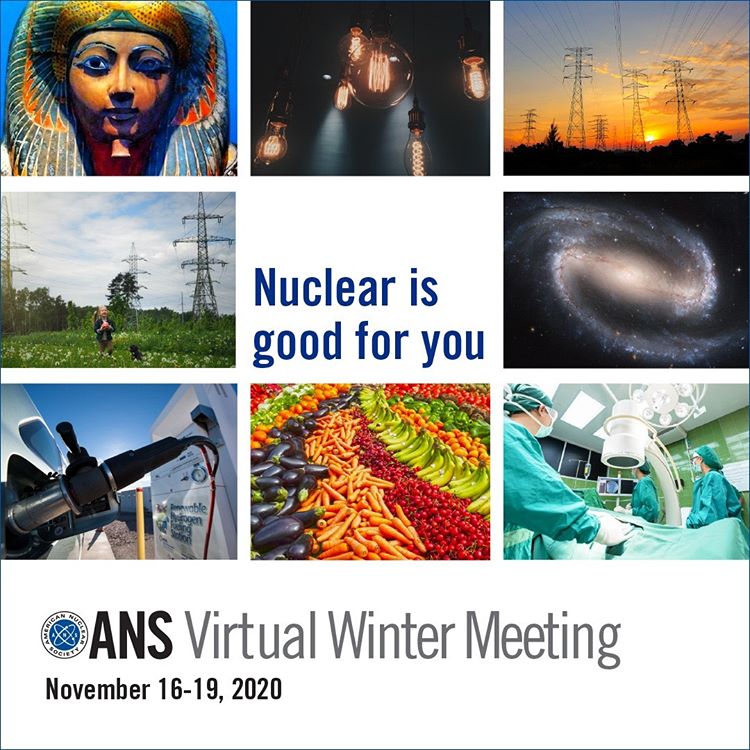 It's time for the ANS virtual winter meeting! This year it's easier than ever for badgers to attend, look for an email from our chair Paul Wilson for a free group registration code. Many UW alums are presenting such as <a href="/katyhuff/">katy huff</a> from U of I and Bryan Hanson from @ExelonGen.