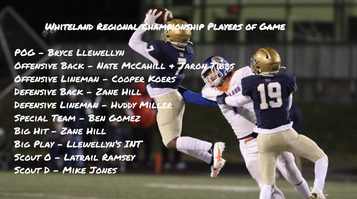 Regional Championship ☘️🏈 Players of the Game