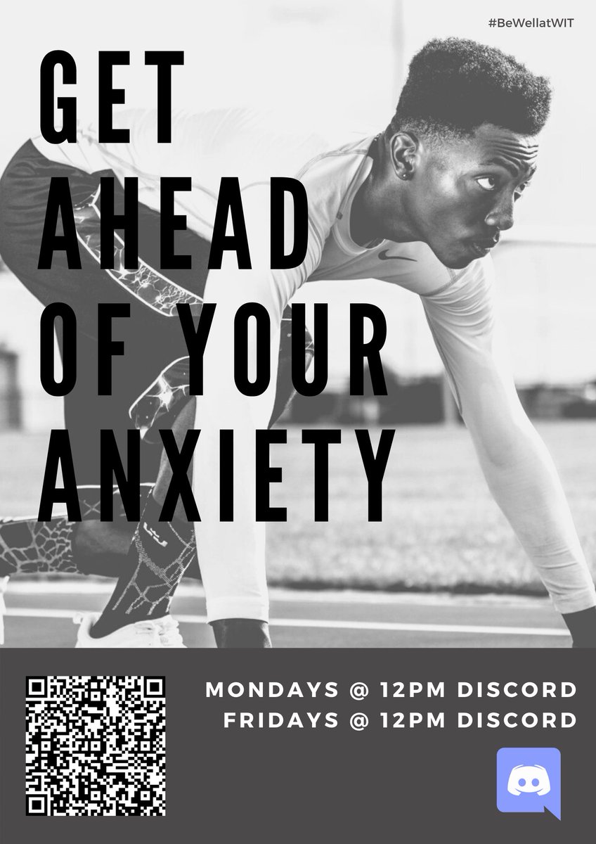 Come to our Anxiety and Me workshop, Mondays at 12pm go to ow.ly/baNa50C2jDV to sign up! #BeWellatWIT #mentalhealthawareness #mentalhealthmatters #healthymindset #anxiety&amp;me
